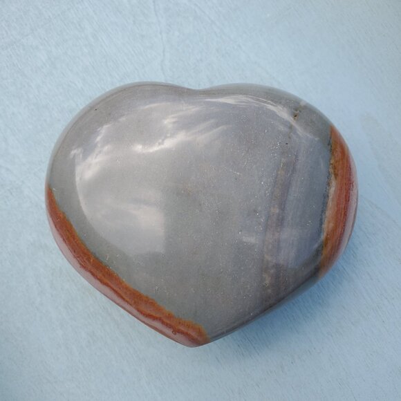 Polychrome Jasper Heart Large (PC207) - Picture 5 of 6